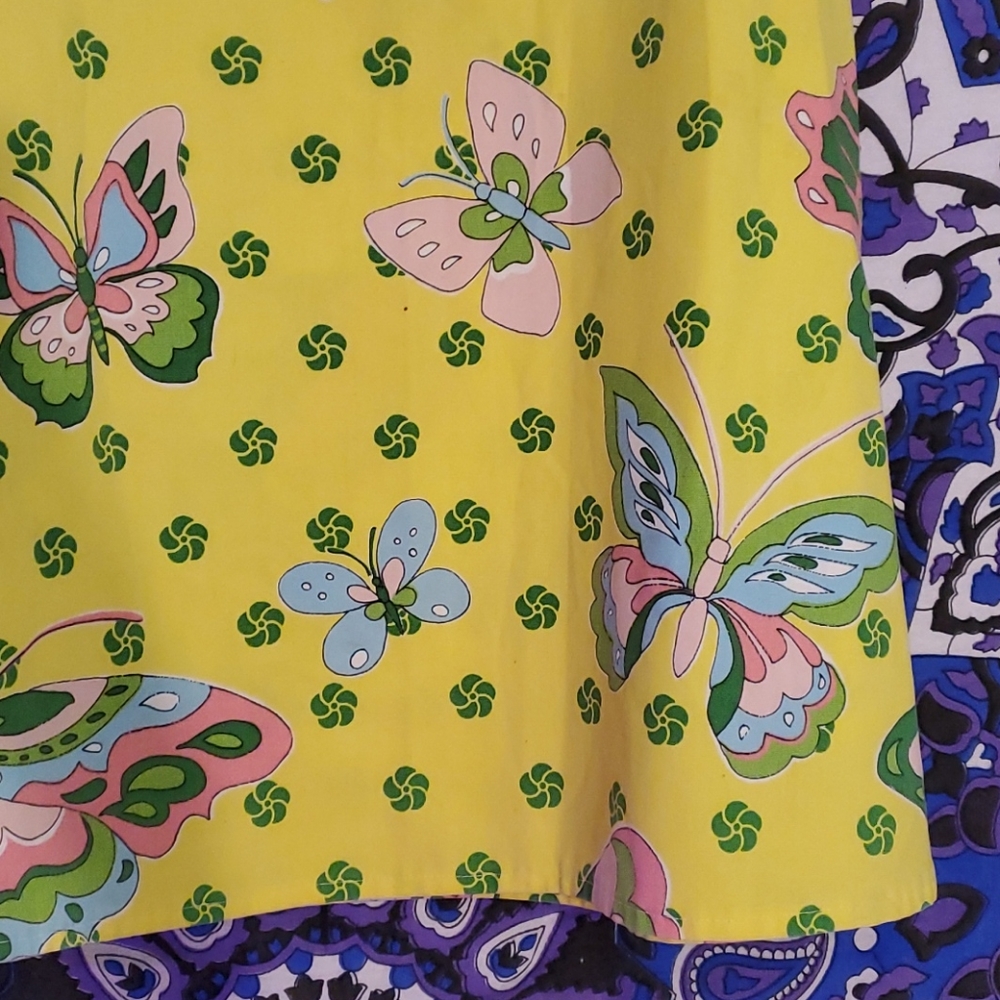 Vintage butterfly wrap skirt - Picture 10 of 14